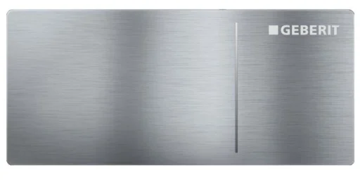 Geberit Omega70 Betjeningsplate, Børstet stål