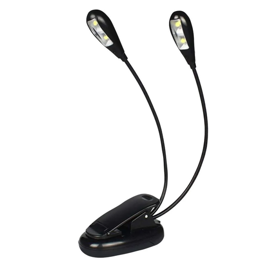 Klemmelampe, USB-drevet - 2 arme