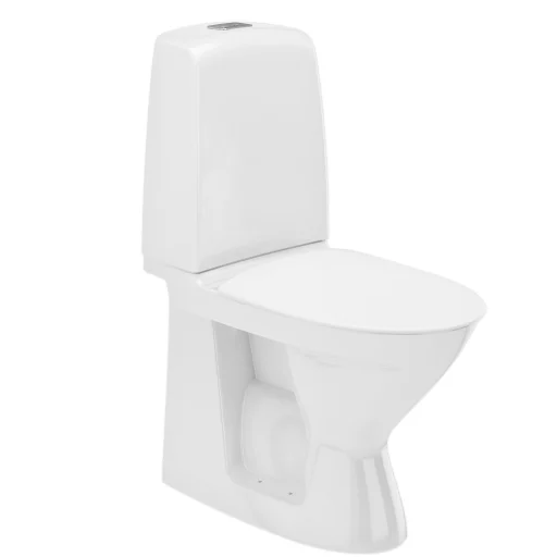 Ifö Spira toalett m/ lukket S-lås, hvit