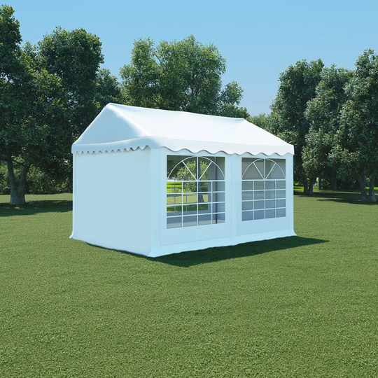 vidaXL havetelt PVC 3 x 4 m hvid
