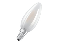 OSRAM - LED-lyspære - form: B35 - matteret finish - E14 / B22d - 4 W (tilsvarende 40 W) - klasse E - varmt hvidt lys - 2700 K (pakke med 2)