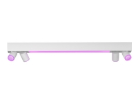 Philips Hue White and Colour Ambiance Centris - Loftsspotlys - LED-lyspære x 4 - GU10 - total: 22.8 W (tilsvarende 200 W) - klasse A - hvidt lys - 2200-6500 K - hvid