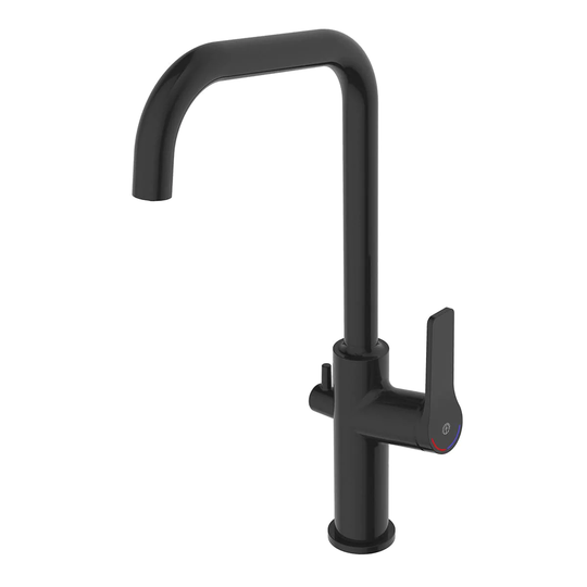 Gustavsberg Epic Kjøkkenarmatur H420mm Svart Matt / Ja