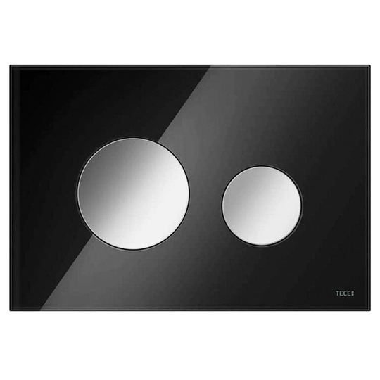 Tece Teceloop Betjeningsplate Glass Svart / Krom