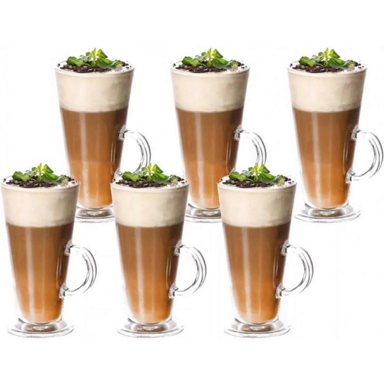 6x Latte glas - 250 ml