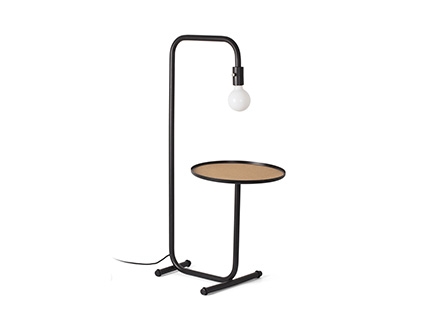 Gæstegulvlampe (Sort)