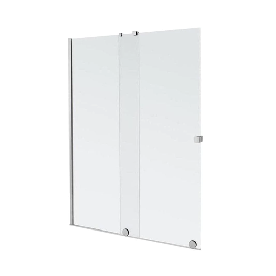 Alterna Pureday Walk-in Dusj med Klart Glass - B110-180cm Krom / 120-140cm Venstre Hengslet