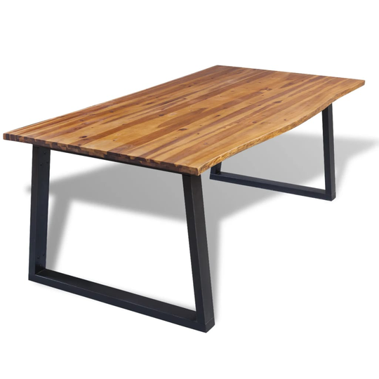 vidaXL spisebord massivt akacietræ 200 x 90 cm