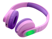 Philips Kids TAK4206PK - Hovedtelefoner - på øret - Bluetooth - trådløs, kabling - 3,5 mm jackstik - pink
