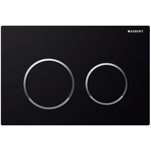 Geberit Omega20 Betjeningsplate, Sort/Krom