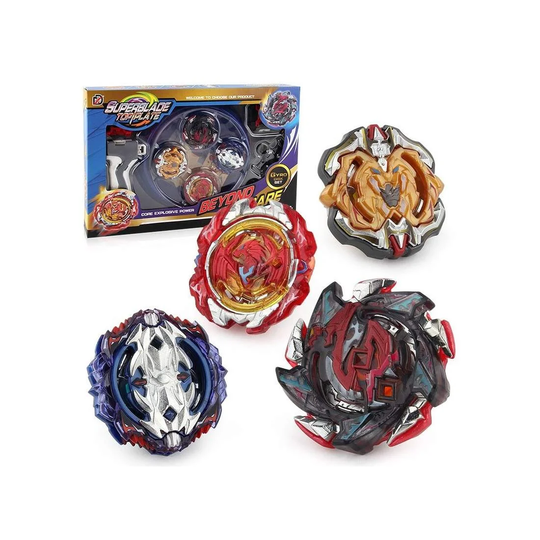 Superblade Top Plate battle set 4-pack - Blå