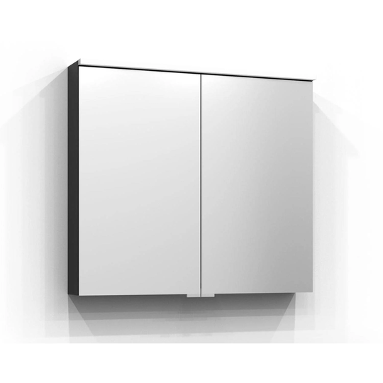 Svedbergs Sarek Speilskap 80cm / Svart eik