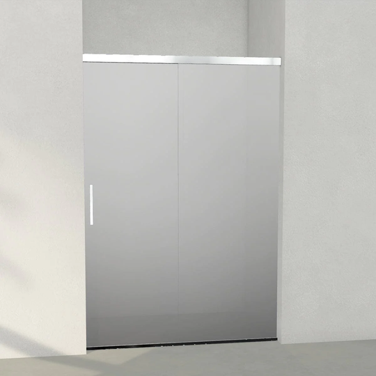 INR Iconic Nordic Rooms ARC Skyvedør Måltilpasset Krom / 900-1200mm Dark Frostet Glass