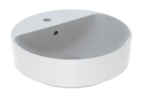 Geberit VariForm bordstående servant m/ tapphull & overløp, rund, Ø 45 cm