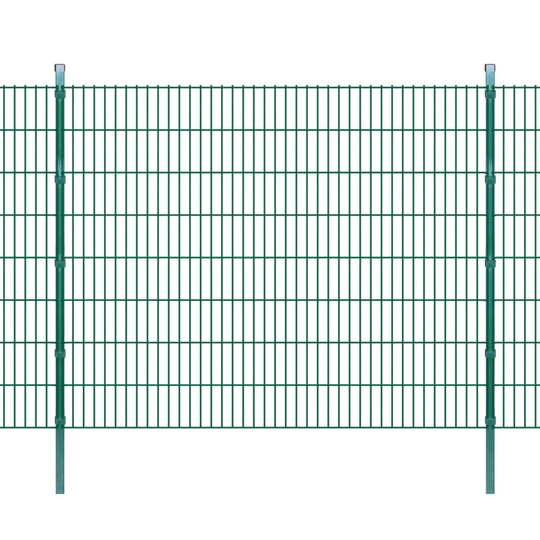 vidaXL Havehegn med stolper 2008x1630 mm. 14 m Grøn