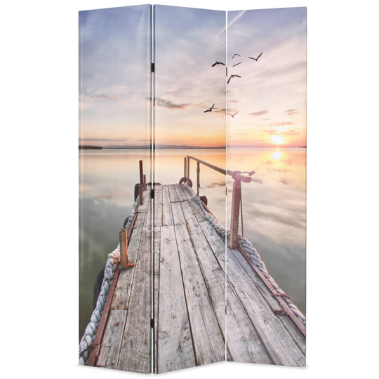 vidaXL foldbar rumdeler 120 x 170 cm sømotiv