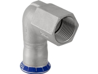 GEBERIT Overgangsvinkel 90 grader rustfri 15 mm-1/2 muffe / muffe mapress