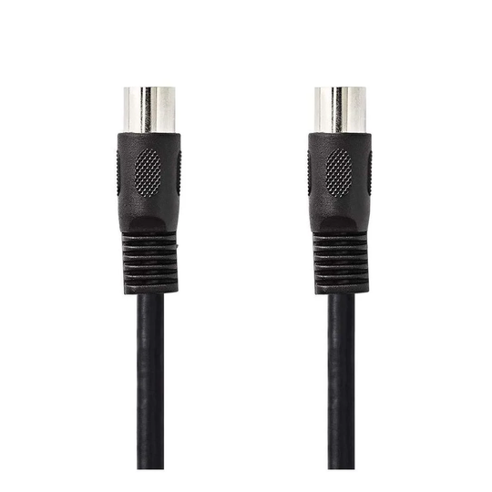 Lydkabel, 2x 5-polet DIN - 1 m