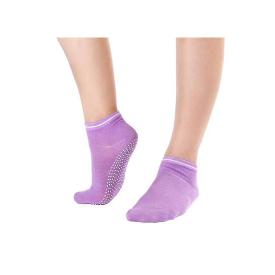 Anti-Slip Yogastrømper - Lilla