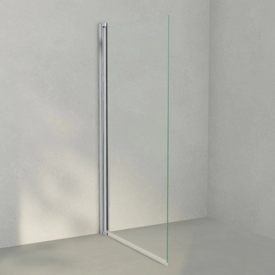 INR Iconic Nordic Rooms Badekarvegg Linc 17 Original Krom / 80cm Klart Glass