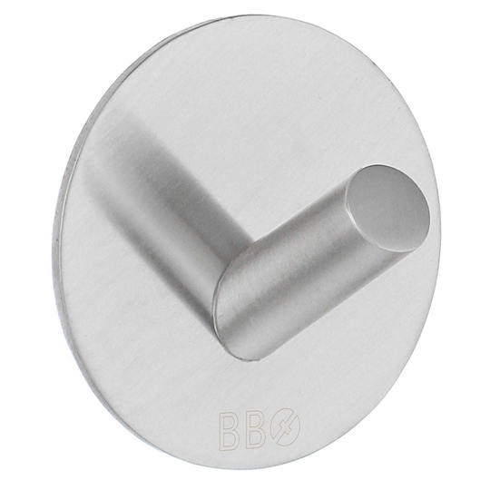 Beslagsboden Enkel Krok 1090 - Selvklebende Matt Krom