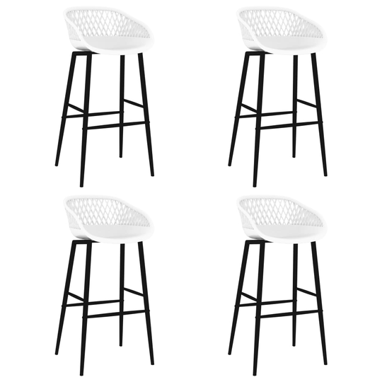 vidaXL barstole 4 stk. hvid