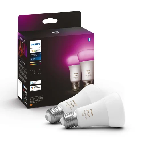Philips Hue White Color Ambiance E27 , 2-pack,75W