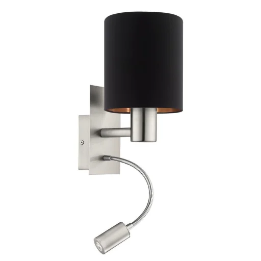 Pasteri Wall L150 sort/kobber, E27; Led, 40W; 3,5W