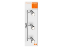 LEDVANCE SPOT, Overflade spotlys, GU10, 3 pære(r ), LED, 7,8 W, Sølv