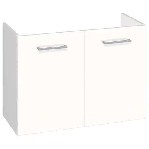 Dansani Mido+ servantskap med 2 luker, bredde: 80 cm, blank hvit