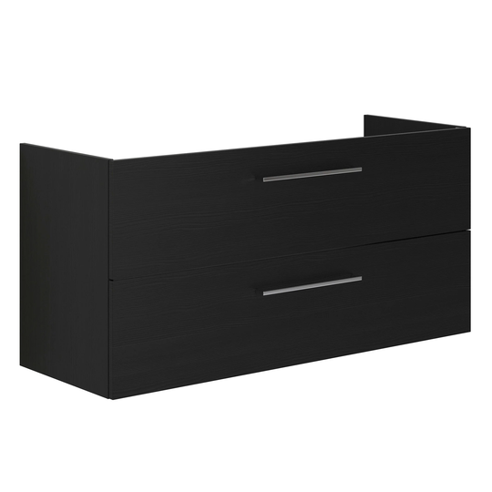 Dansani Mido+ Servantskap 2 Skuffer B60-120xd44cm Uten Servant Svart Struktur / 120cm