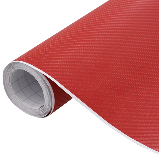 vidaXL bilfolier 2 stk. 100x150 cm 4D rød