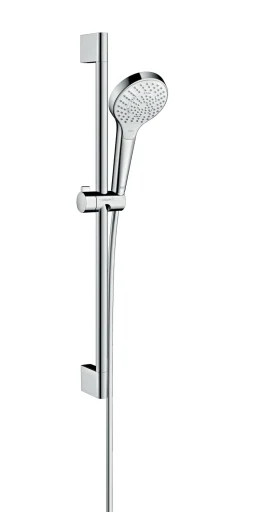 Hansgrohe Croma Select S dusjsett multi EcoSmart m/dusjstang 650 mm, hvit/krom