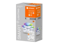 LEDVANCE SMART+ Spot - LED-spot lyspære - form: PAR51 - GU10 - 5 W (tilsvarende 32 W) - klasse G - RGBW-lys - 2700-6500 K - hvid (pakke med 3)