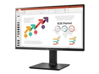 LG 24BP450S-B - LED-skærm - 23.8 - 1920 x 1080 Full HD (1080p) @ 75 Hz - IPS - 250 cd/m² - 5 ms - HDMI, VGA, DisplayPort - højtalere - sort