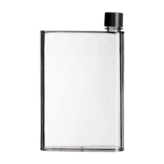 Flad Vandflaske, A5 Memo - Transparent