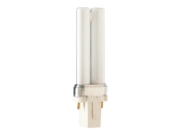Philips MASTER PL-S - Ikke-integreret kompakt fluorescerende lyspære - form: biax - G23 - 5.4 W - klasse G - strålende hvidt lys - 2700 K