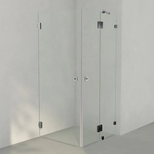 INR Iconic Nordic Rooms Dusjhjørne ARC 14 Måltilpasset Krom / Timeless Klart Glass