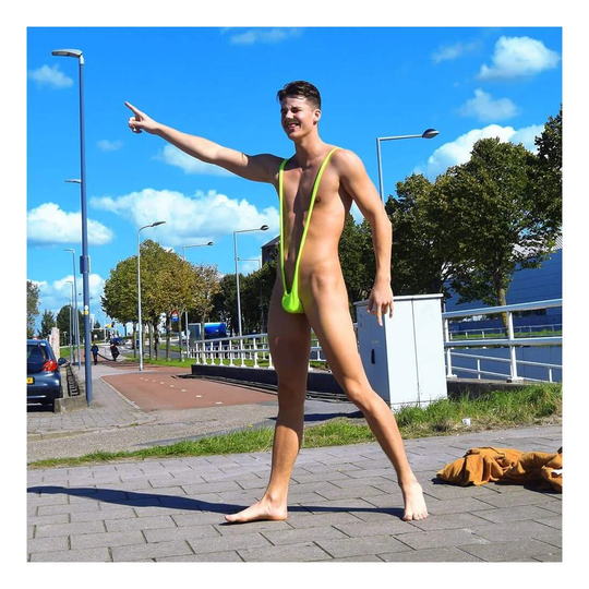 Borat, Mankini - Neongrøn