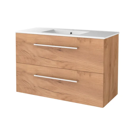 Sanibell Basicline møbelpakke 100x46 cm, m/grep, whiskey eik