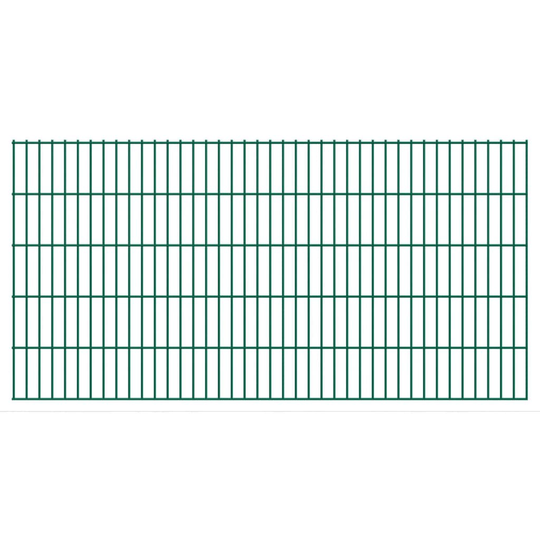 vidaXL havehegnspaneler 2D 2,008x1,03 m 36 m (total længde) grøn