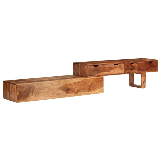 vidaXL tv-skab 200x30x35 cm massivt sheeshamtræ brun