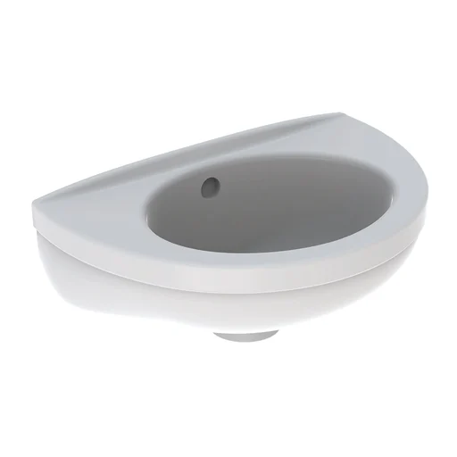 fidelio vask 37x25cm uten kranhull hvit