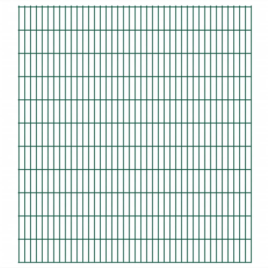 vidaXL havehegnspaneler 2D 2,008x2,23 m 40 m (total længde) grøn