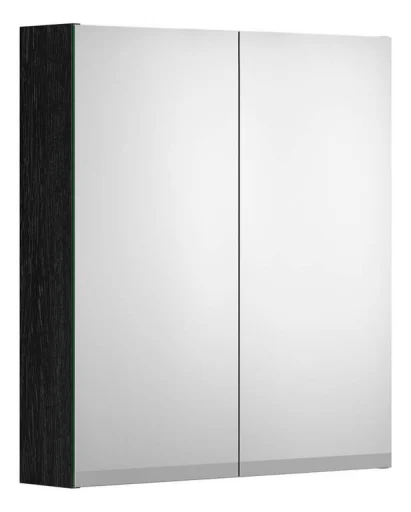 Gustavsberg Artic speilskap, LED, 59,4x66,2 cm, sort ask