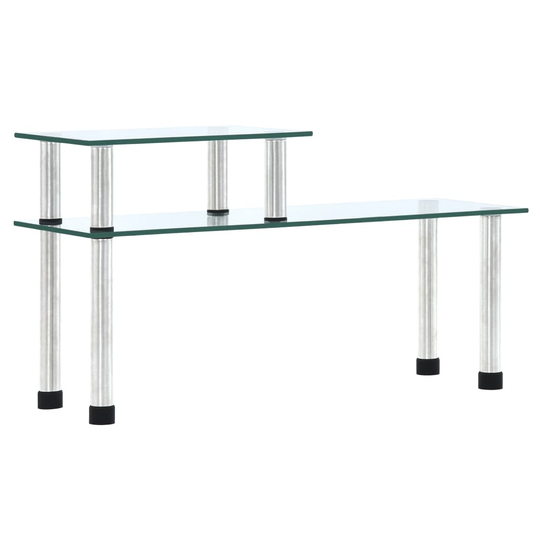 vidaXL køkkenreol 45x16x26 cm hærdet glas transparent