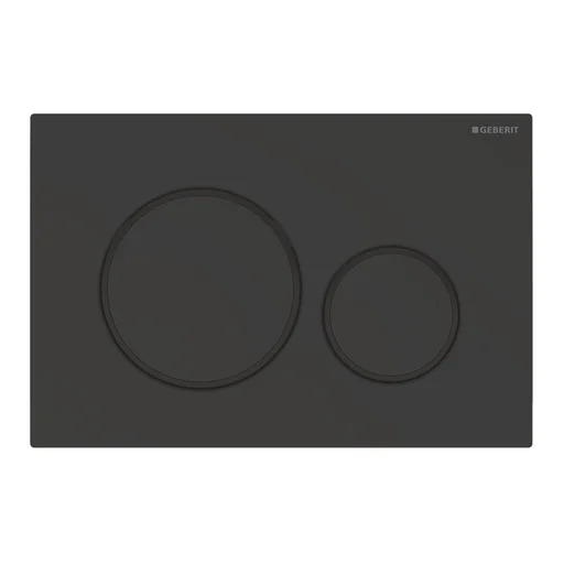 Geberit Sigma 20 kontrollpanel i sort/matt sort