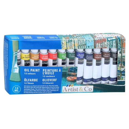 12x Oliefarver - 12 ml