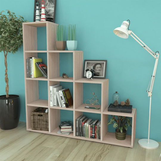 vidaXL trappeformet bogreol/displayhylde 142 cm eg