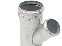 Blücher gr.rør 45gr.75-50mm - strømlinet AISI 316L.Syrefast stål